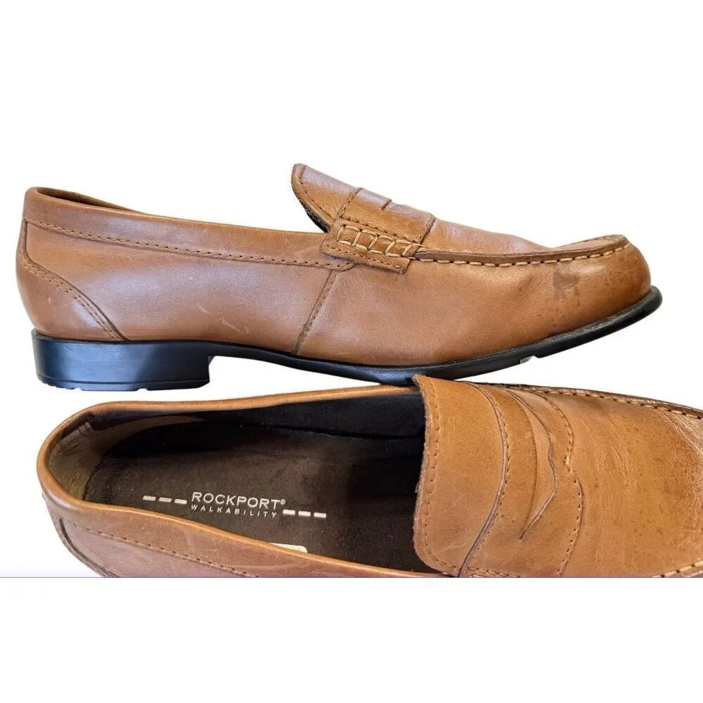 Rockport Men’s Classic Penny Loafer Sz. 11.5 Brown Preppy Office